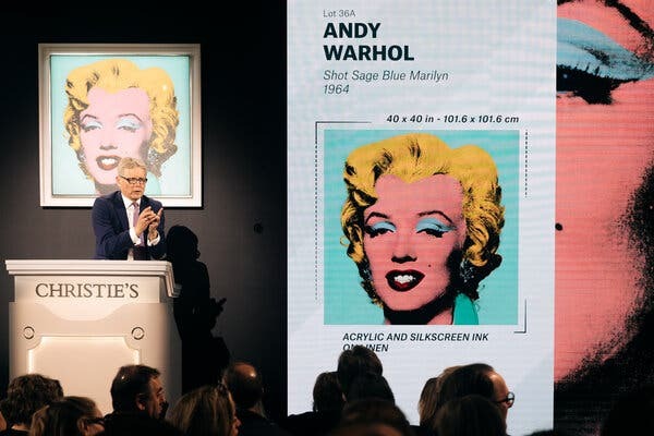 Shot Sage Blue Marilyn,” a 1964 Andy Warhol silkscreen, was one of the best art investment opportunities in an art market during recession, sold in 2022 for $195 million—the highest auction price ever for an American artist.